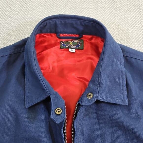 Vintage Charter Club by Jane Justin Jacket Men's Size Large Blue Old Money Luxe - Picture 12 of 16